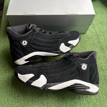 Load image into Gallery viewer, Jordan Black White 14s Size 10.5

