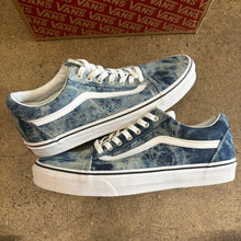 Load image into Gallery viewer, Vans Bleached Denim Old Skools Size 9
