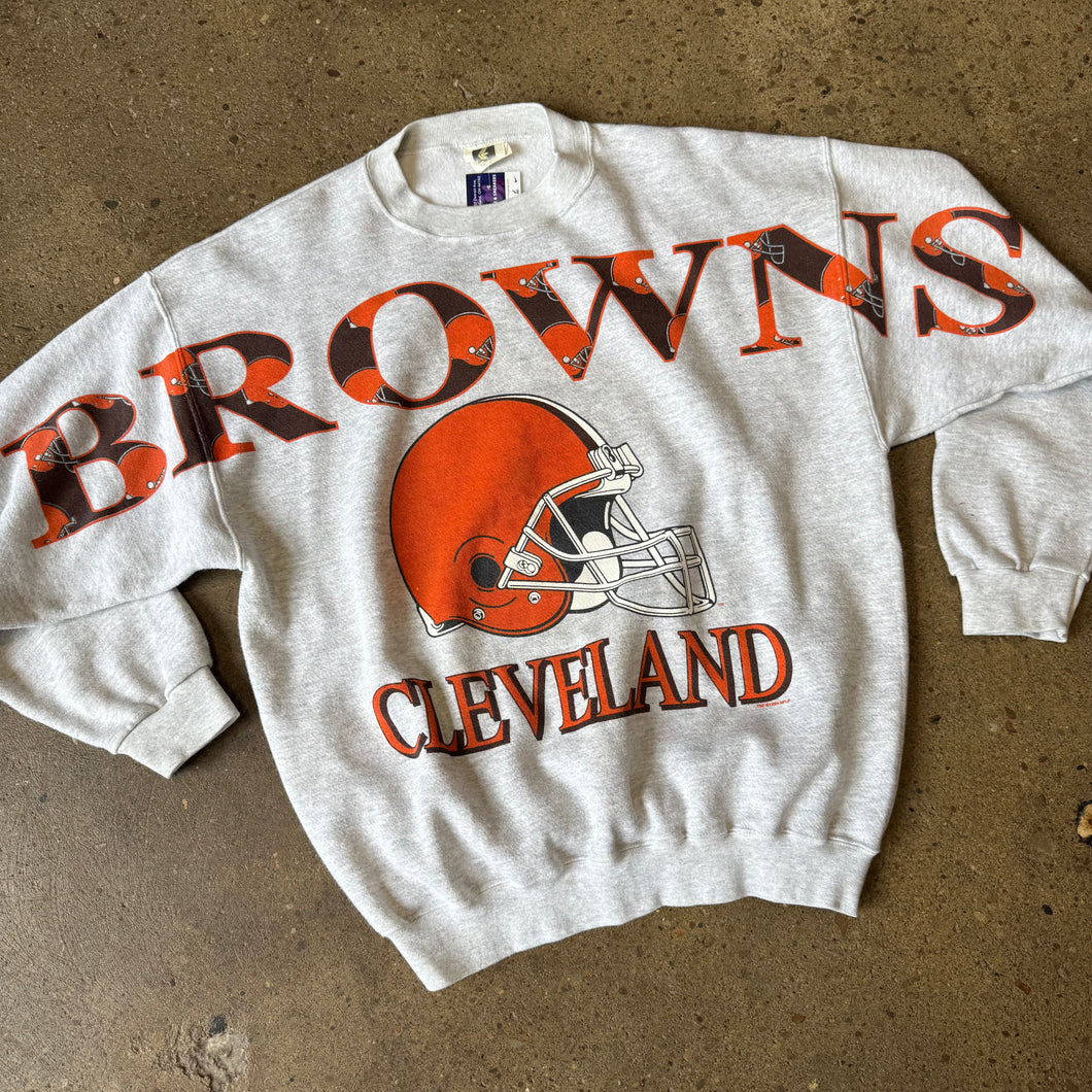 Vintage Cleveland Browns Spellout Cliff Engle Crewneck Size L/XL