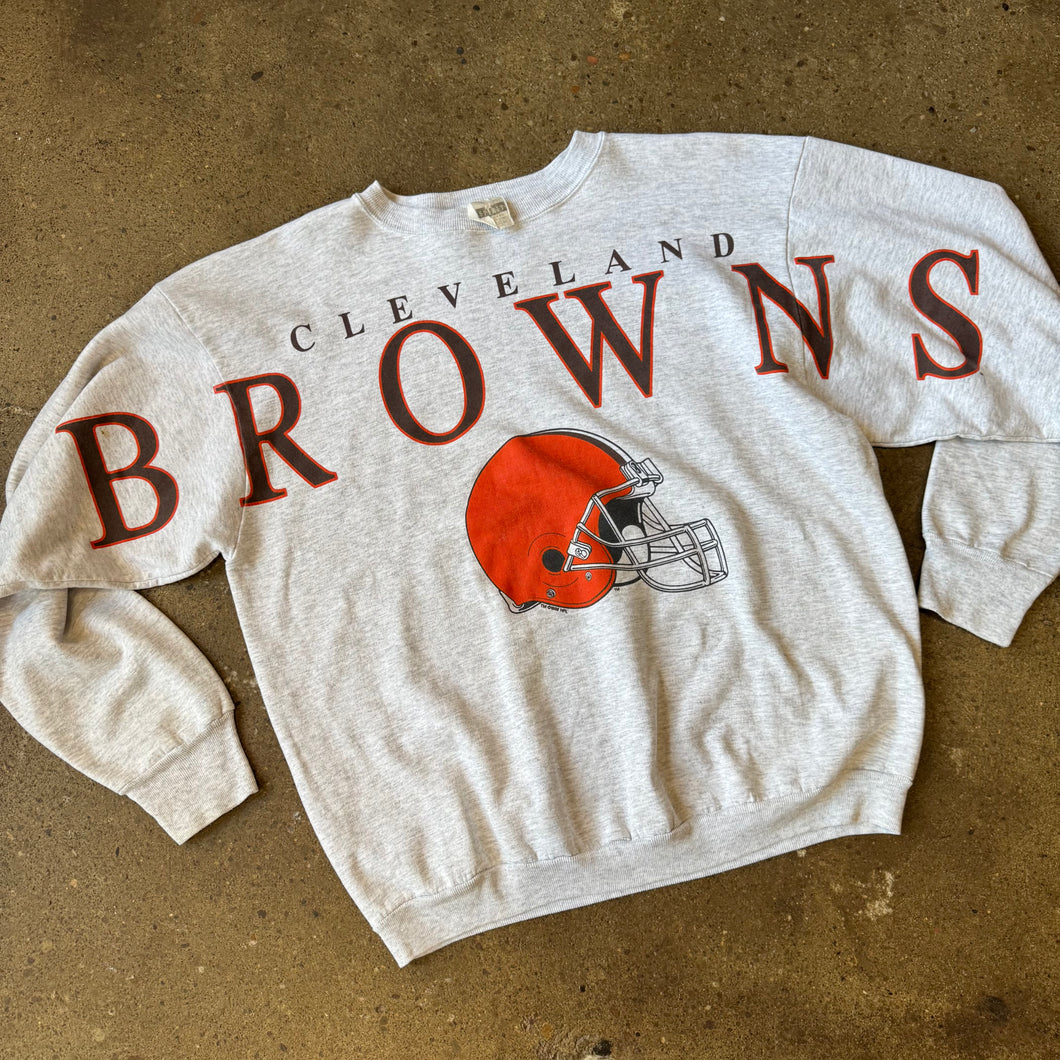 Vintage Cleveland Browns Spellout Cliff Engle Crewneck Size L