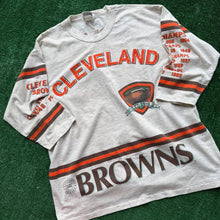Load image into Gallery viewer, Vintage Cleveland Browns Three Quarter Tee Size XL
