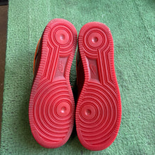 Load image into Gallery viewer, Nike Patent Leather Team Red Air Force 1s Size 10.5
