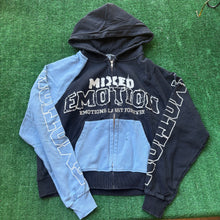Load image into Gallery viewer, Mixed Emotions Baby Blue Zip Up Hoodie

