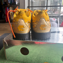 Load image into Gallery viewer, Nike Off White University Gold Rubber Low Dunks Size 8.5
