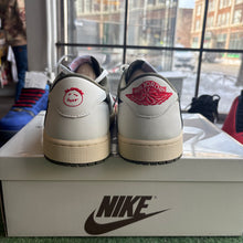Load image into Gallery viewer, Jordan Travis Scott Medium Olive Low 1s Size 12
