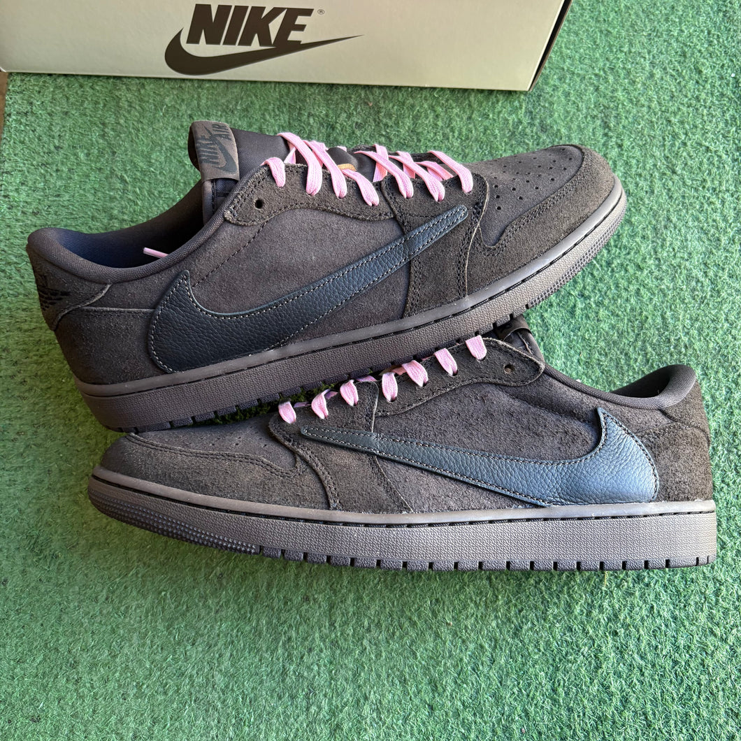 Jordan Travis Scott Velvet Brown Low 1s Size 13
