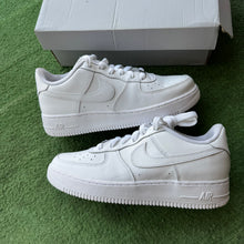 Load image into Gallery viewer, Nike All White Air Force 1s Size 7Y
