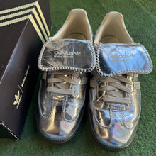 Load image into Gallery viewer, Wales Bonner Silver Sambas Size 10.5
