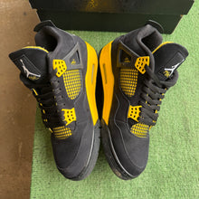 Load image into Gallery viewer, Jordan Yellow Thunder 4s Size 10.5
