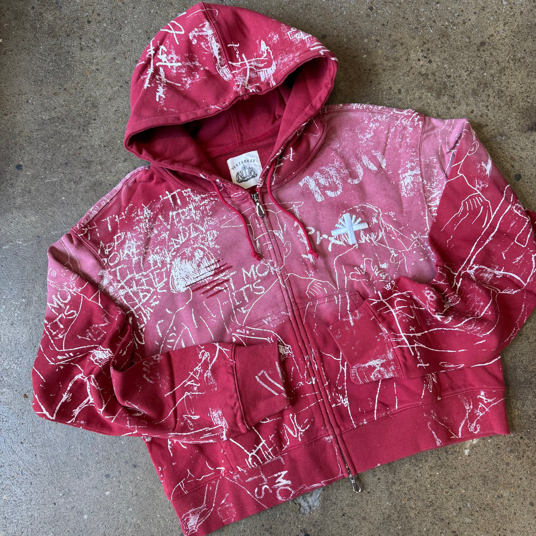 Vertabrae Zip Up Hoodie