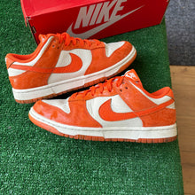 Load image into Gallery viewer, Nike Cracked Orange Low Dunks Size 8.5W/7M
