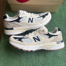 Load image into Gallery viewer, New Balance MiUSA Teddy Santis Sea Salt Black 993s Size 8.5
