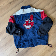 Load image into Gallery viewer, Vintage Cleveland Indians Mirage Jacket Size L

