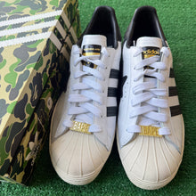 Load image into Gallery viewer, Adidas Bape Superstars Size 8.5
