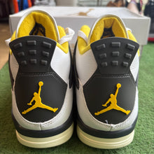 Load image into Gallery viewer, Jordan Vivid Sulfur 4s Size 10.5W/9M
