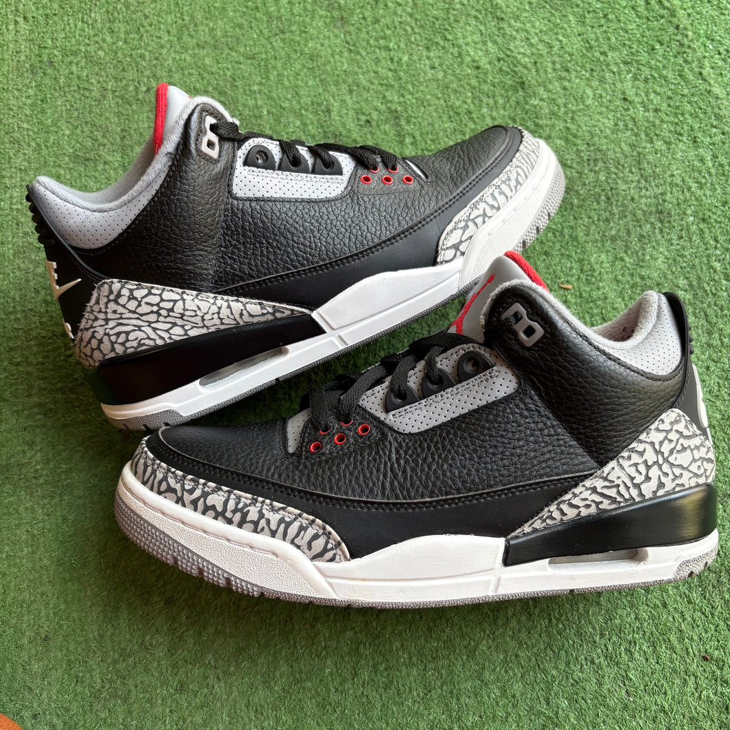 Jordan Black Cement 3s Size 9