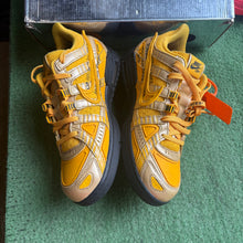 Load image into Gallery viewer, Nike Off White University Gold Rubber Low Dunks Size 8.5
