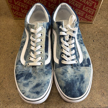 Load image into Gallery viewer, Vans Bleached Denim Old Skools Size 9

