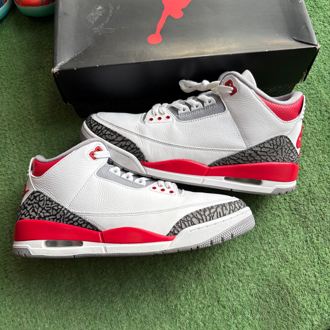 Jordan Fire Red 3s Size 12