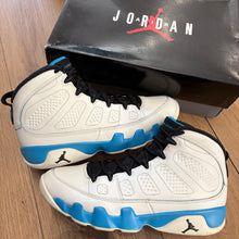 Load image into Gallery viewer, Jordan Powder Blue 9s Size 8.5
