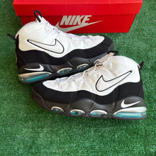 Load image into Gallery viewer, Nike White Black Teal Air Max Uptempo 95s Size 12
