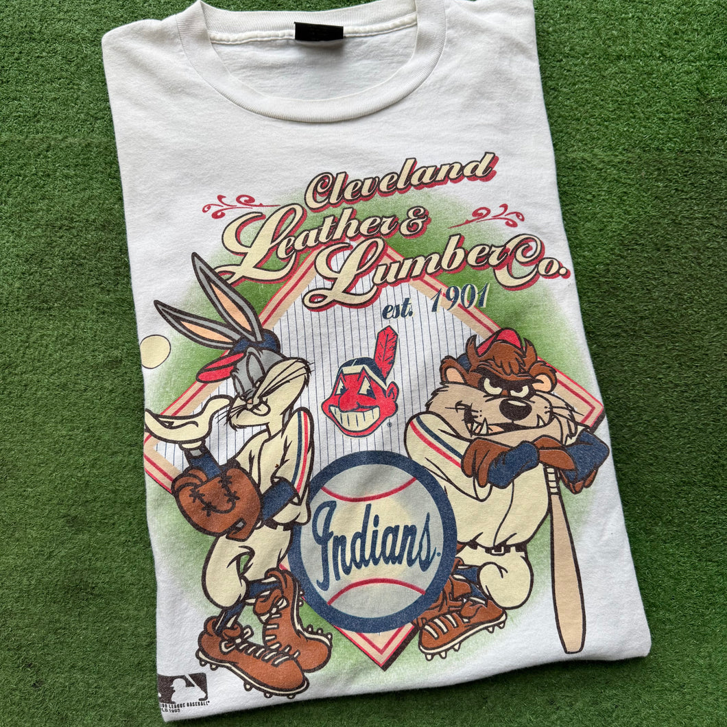 Vintage Cleveland Indians Looney Tunes Tee Size XL