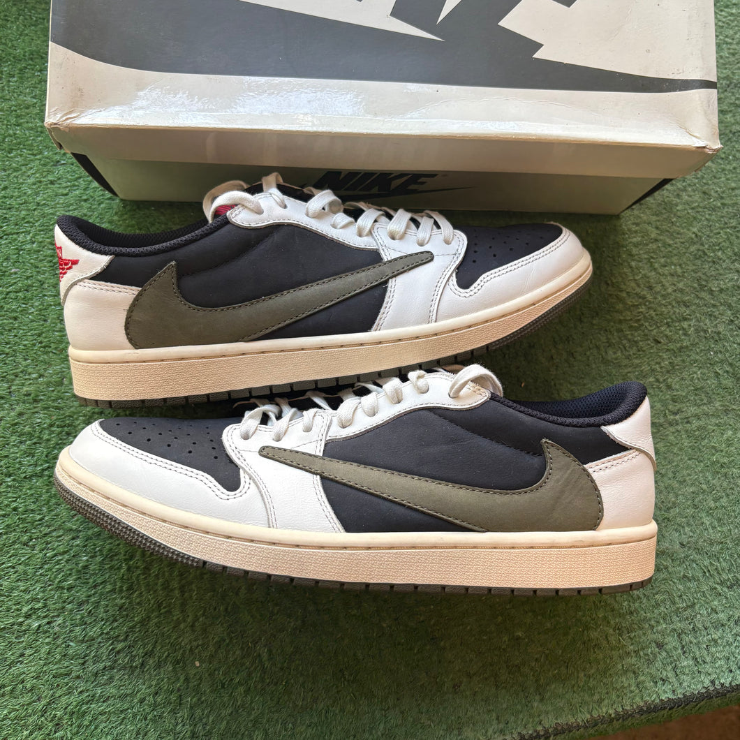 Jordan Travis Scott Olive Low 1s Size 11W/9.5M