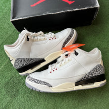 Load image into Gallery viewer, Jordan Reimagined White Cement 3s Size 10.5
