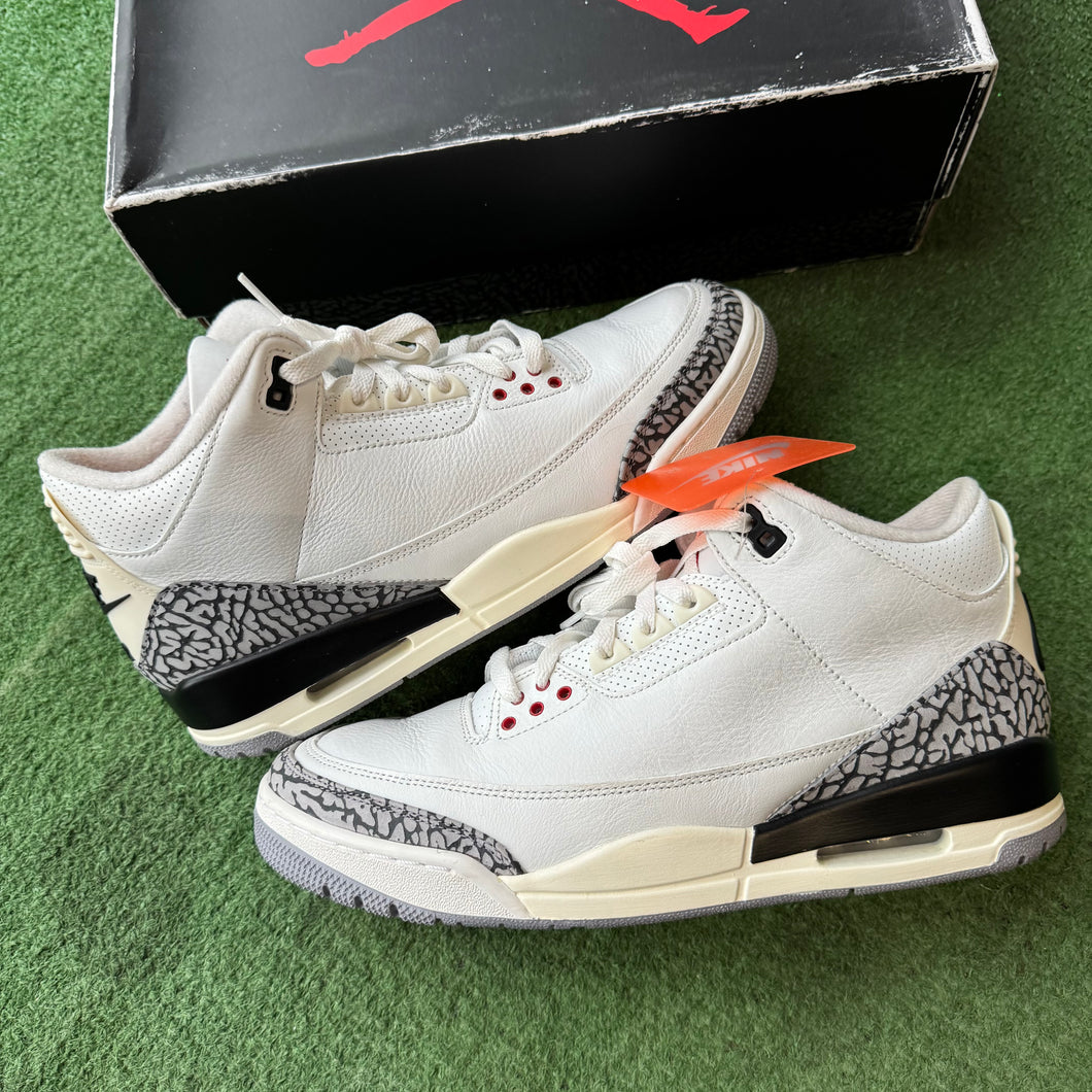 Jordan Reimagined White Cement 3s Size 10.5