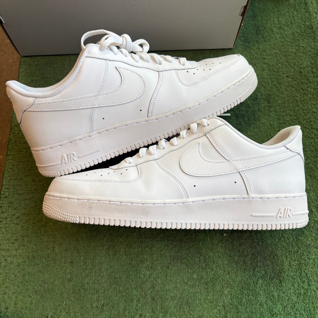 Nike All White Air Force 1s Size 13
