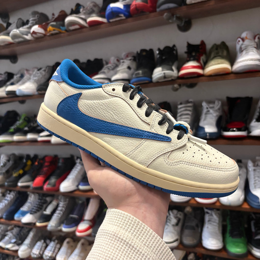 Jordan Travis Scott x Fragment Sail Military Blue Low 1s Size 10.5