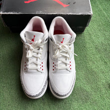 Load image into Gallery viewer, Jordan Reimagined White Cement 3s Size 9
