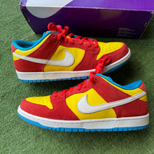 Load image into Gallery viewer, Nike SB Bart Simpson Low Dunks Size 11.5
