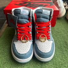 Load image into Gallery viewer, Jordan Denim 1s Size 8W/6.5M
