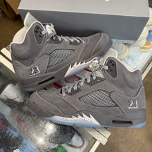 Load image into Gallery viewer, Jordan Wolf Grey 5s Size 10.5
