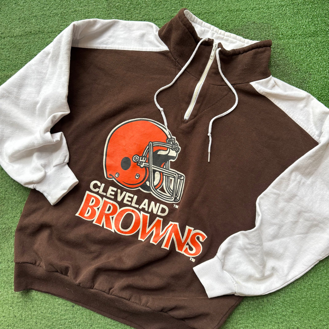 Vintage Cleveland Browns Quarter Zip Size M