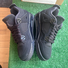 Load image into Gallery viewer, Jordan Black Cat 4s Size 6Y
