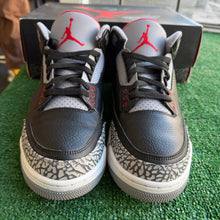 Load image into Gallery viewer, Jordan Black Cement 3s Size 10.5
