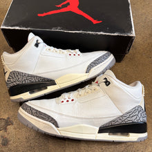 Load image into Gallery viewer, Jordan Reimagined White Cement 3s Size 11
