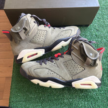 Load image into Gallery viewer, Jordan Travis Scott Olive 6s Size 11
