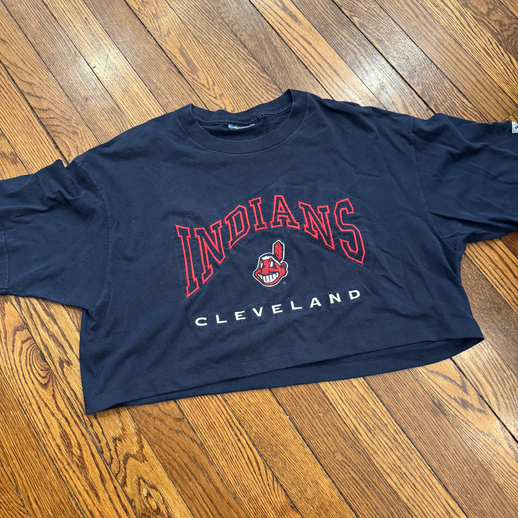 Vintage Cleveland Indians Crop Top Size XL