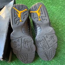 Load image into Gallery viewer, Jordan Dark Charcoal University Gold 9s Size 12

