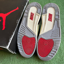 Load image into Gallery viewer, Jordan Reimagined White Cement 3s Size 10.5
