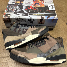 Load image into Gallery viewer, Jordan Patchwork Camo 3s Size 9.5
