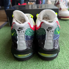 Load image into Gallery viewer, Nike Big Bubble Neon Paisley Bandana Air Max 95s Size 10.5
