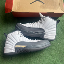 Load image into Gallery viewer, Jordan White Dark Grey 12s Size 9
