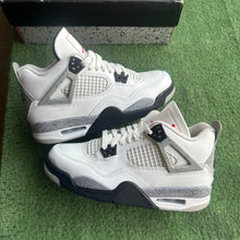 Load image into Gallery viewer, Jordan White Cement 4s Size 6Y

