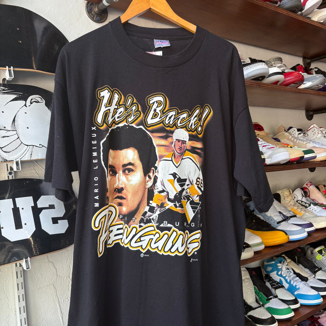 Vintage Pittsburgh Penguins Mario Lemieux Tee Size XL