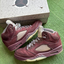 Load image into Gallery viewer, Jordan Burgundy 5s Size 8.5
