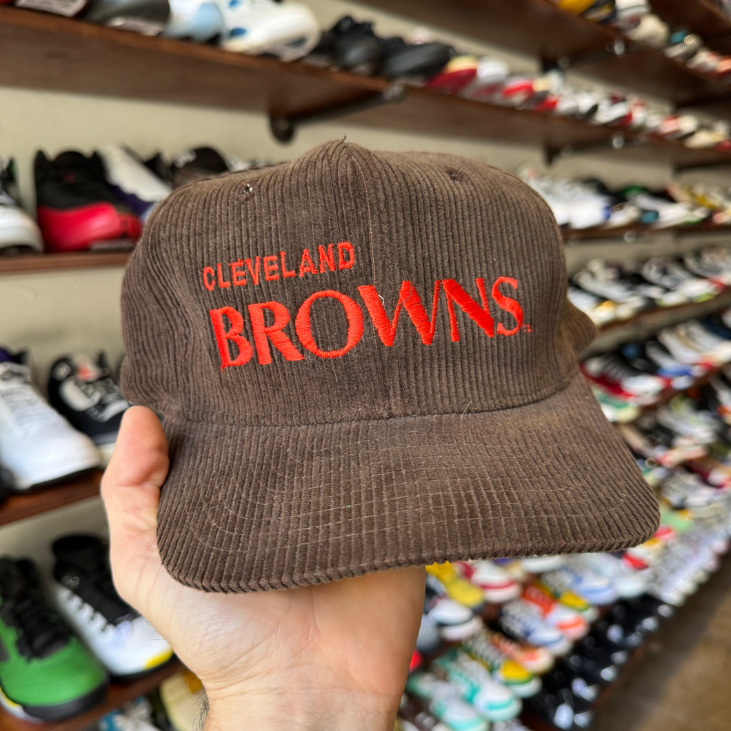 Vintage Cleveland Browns Corduroy Snapback Hat